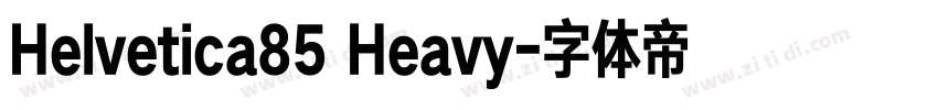 Helvetica85 Heavy字体转换